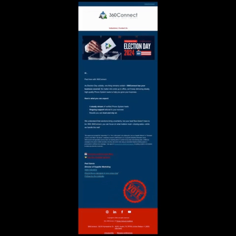 360Connect Vote Email