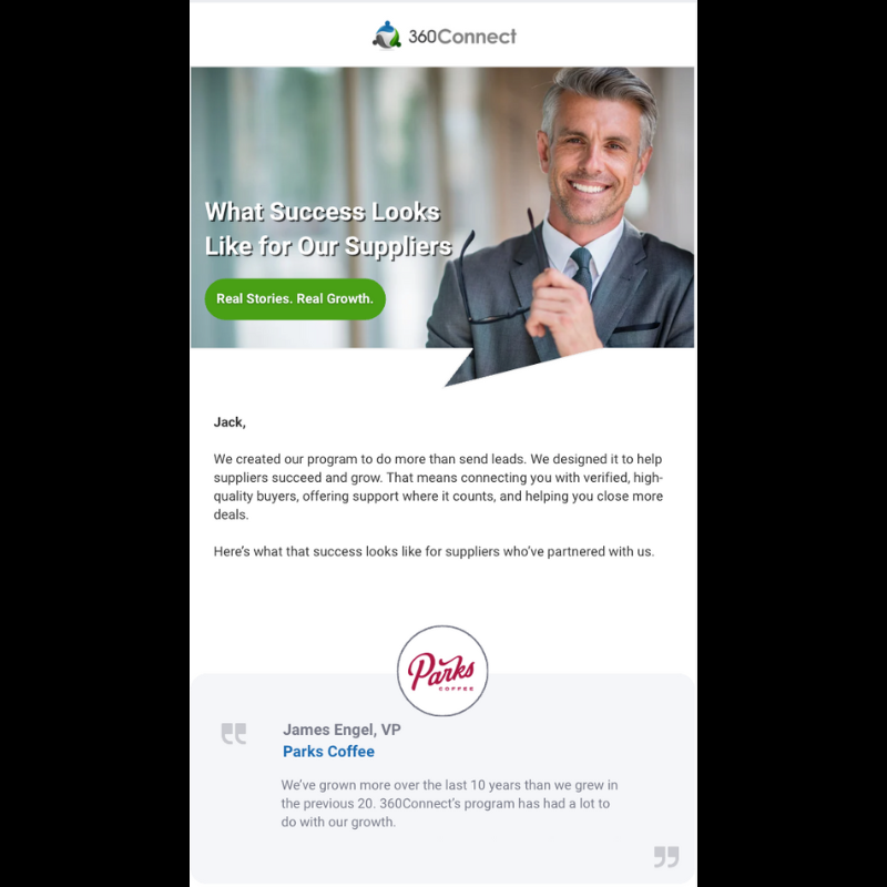 360Quote Request Email