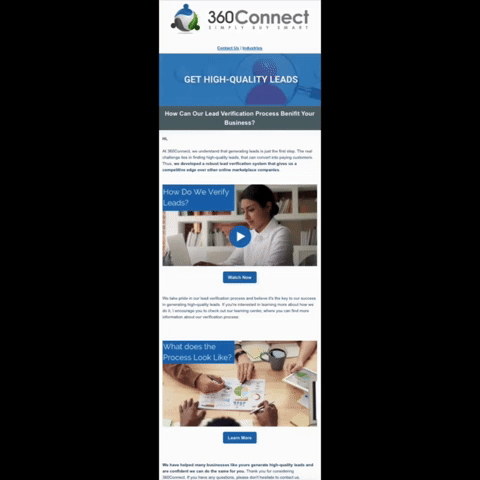 360Connect New and Nurture Email