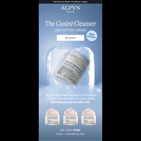 Alpyne Beauty Promotional Email